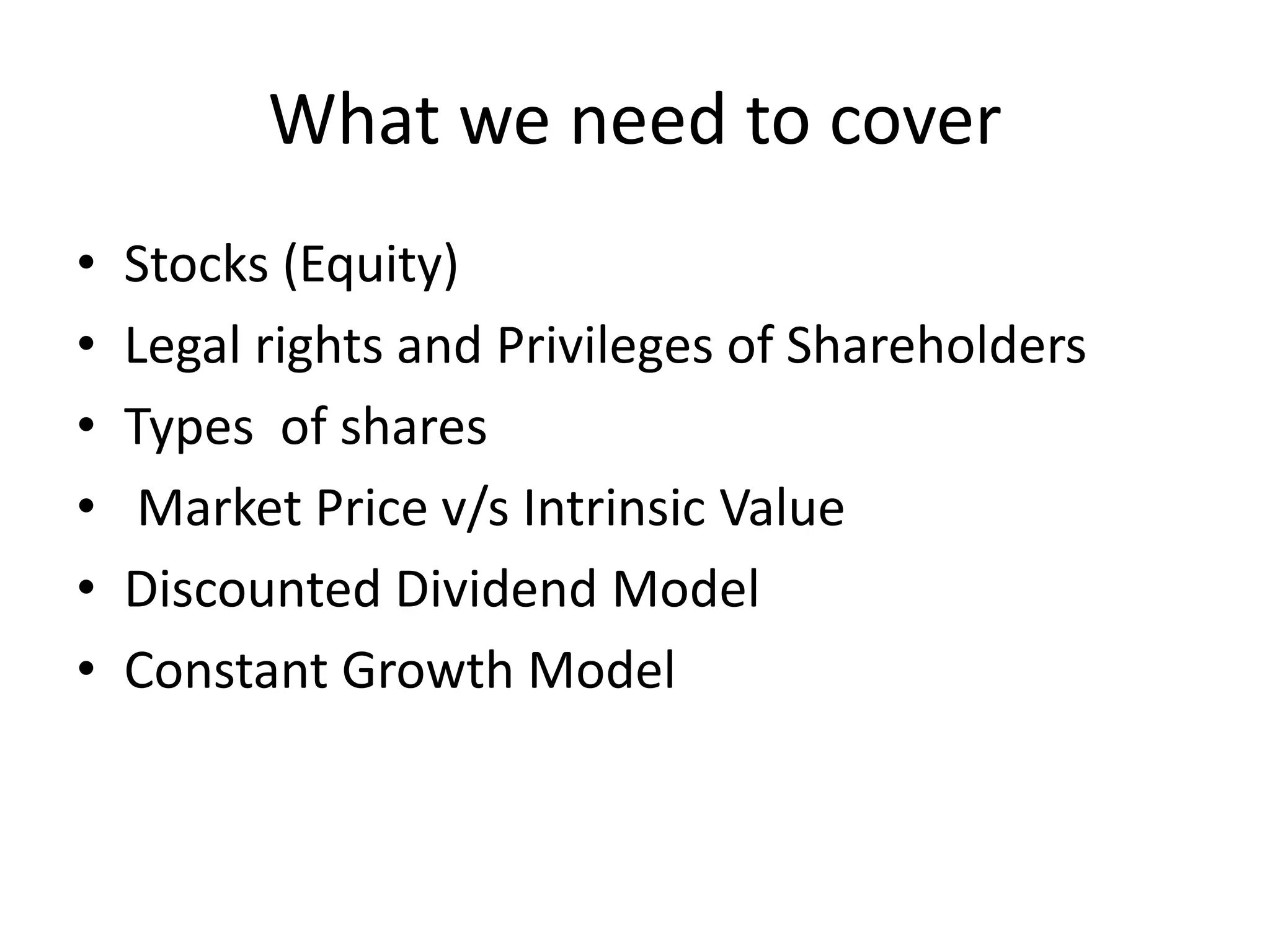 Share valuation models (1) | PPTX