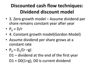 Share valuation models (1) | PPTX