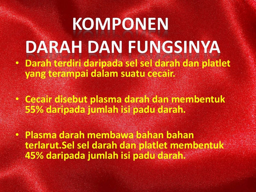 DARAH MANUSIA (B6D3E1) TINGKATAN 3