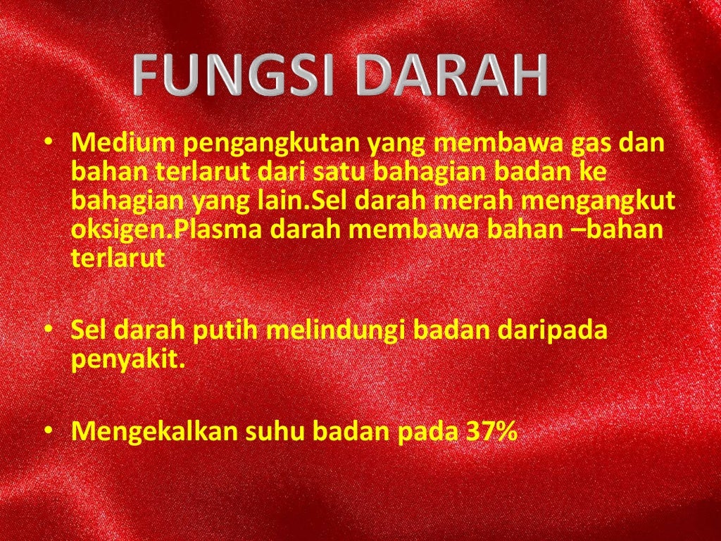 DARAH MANUSIA (B6D3E1) TINGKATAN 3