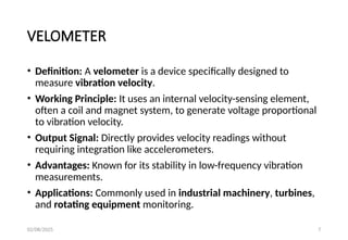 Basics of metrology and instrumentation about vibration | PPTX