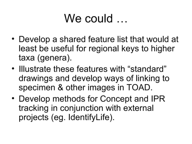Sharing information between projects | PPT