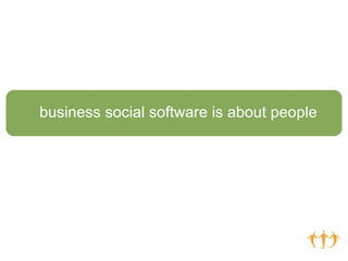 business social software is about people 