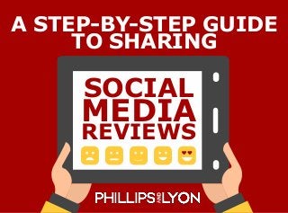 SOCIAL
MEDIA
REVIEWS
A STEP-BY-STEP GUIDE
TO SHARING
 