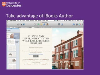 Take advantage of iBooks Author
 
