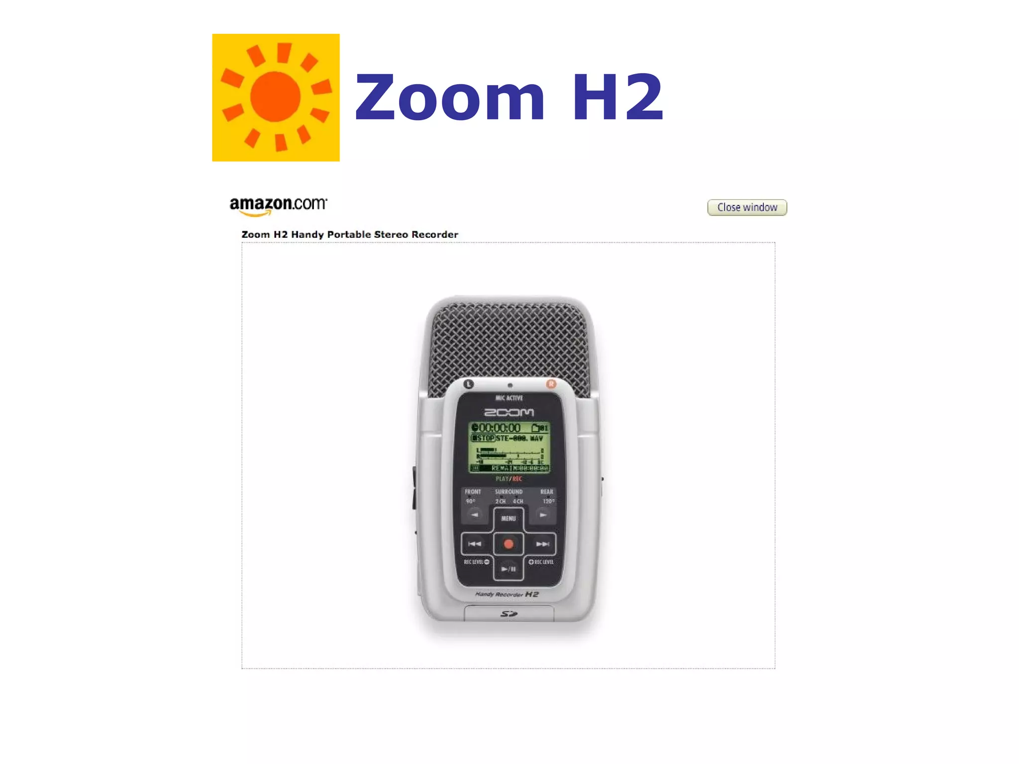   Zoom H2  