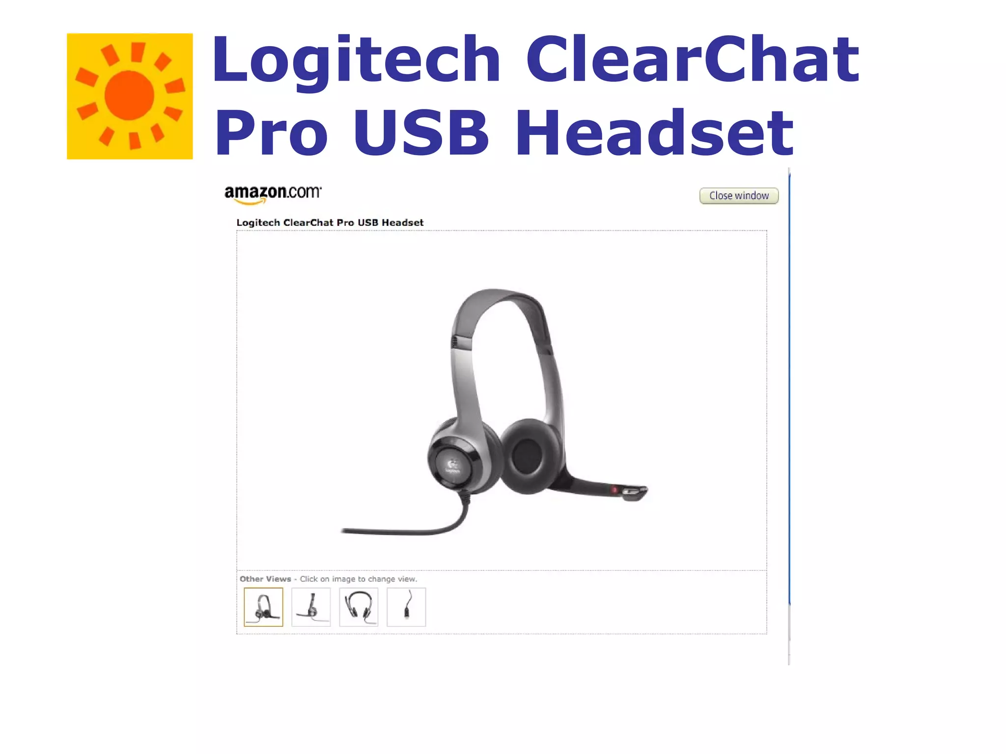   Logitech ClearChat Pro USB Headset 