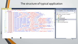The structure of typical application
9
 