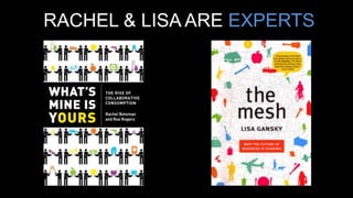 RACHEL & LISA ARE EXPERTS
 