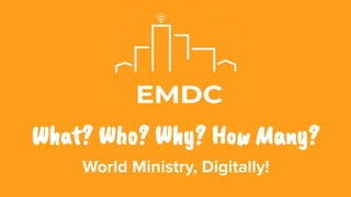 World Ministry, Digitally!
Wha󰉃? 󰈌󰈋󰈡? 󰈉h󰉘? Ho󰉓 󰈲󰈀n󰉘?
 