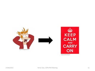 Image: www.collegeparent101.com




                                                                              Image: www.thehistoryblog.com




27/03/2013                                     Yenny Tjoe, CEPH PhD Meeting                                   11
 