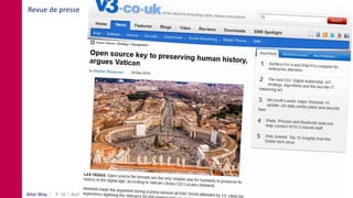 Alter Way Avril 2016 Sharing LilleP. 16
Revue de presse
 