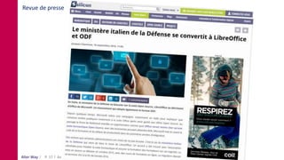 Alter Way Avril 2016 Sharing LilleP. 17
Revue de presse
 