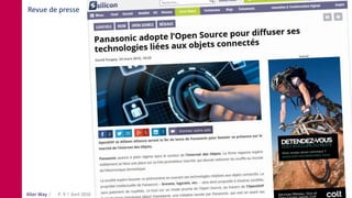 Alter Way Avril 2016 Sharing LilleP. 9
Revue de presse
 