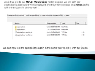 Sharing resources with mule