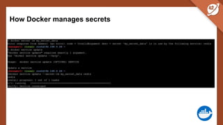 How Docker manages secrets
 