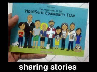 sharing stories
 