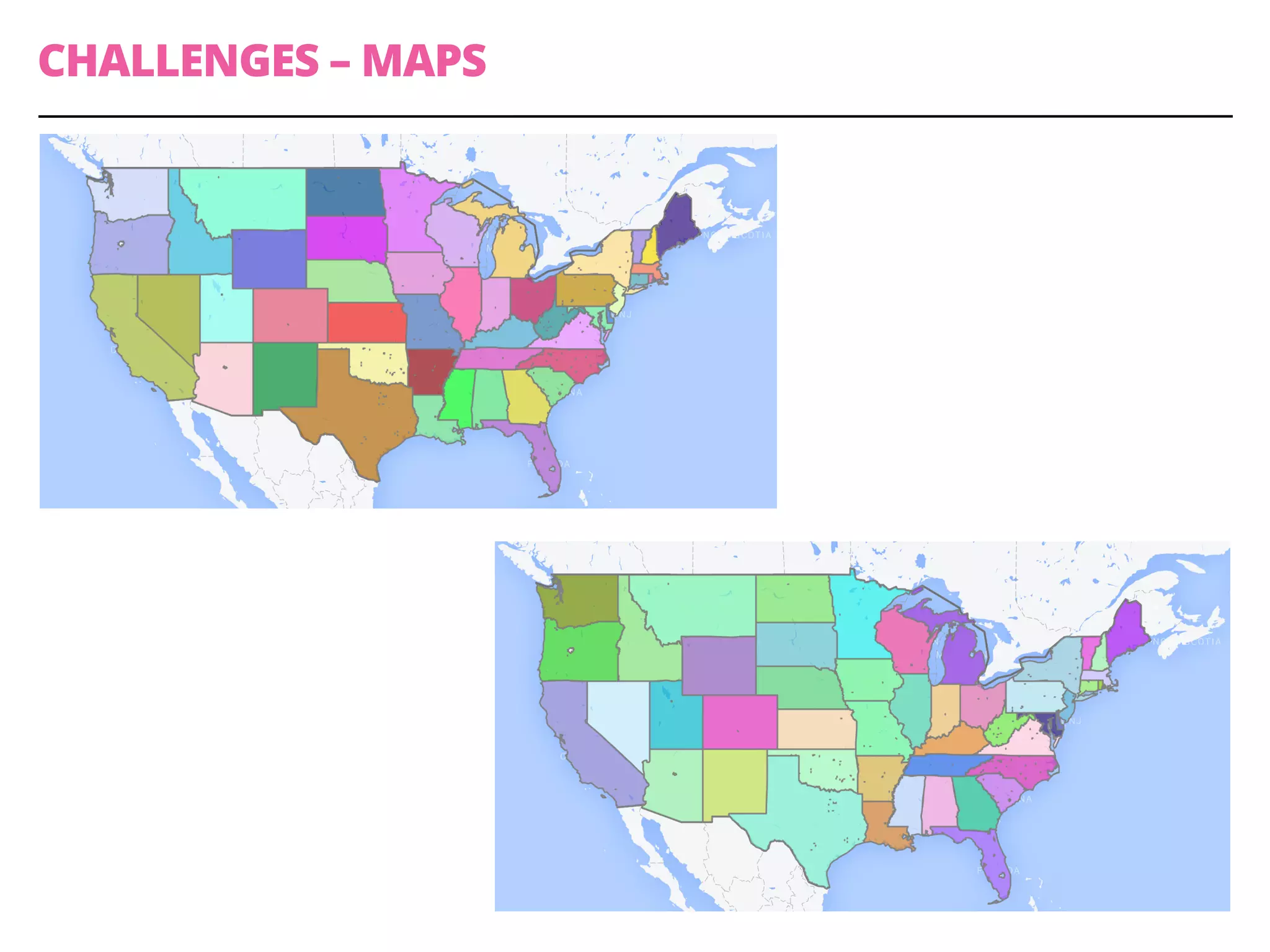 CHALLENGES – MAPS
 