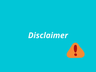 Disclaimer
 