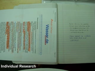 Individual Research
 