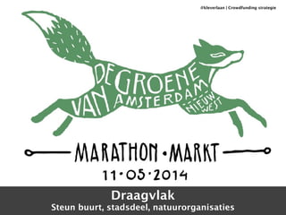Draagvlak 
@kleverlaan | Crtoewdkfunsdting strategie 
Steun buurt, stadsdeel, natuurorganisaties 
 