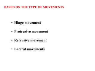 MANDIBULAR MOVEMENTS | PPTX