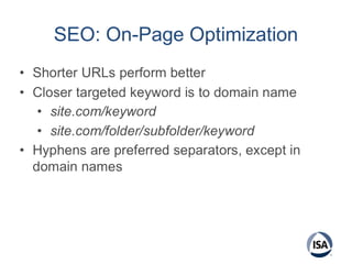 SEO: On-Page Optimization
 