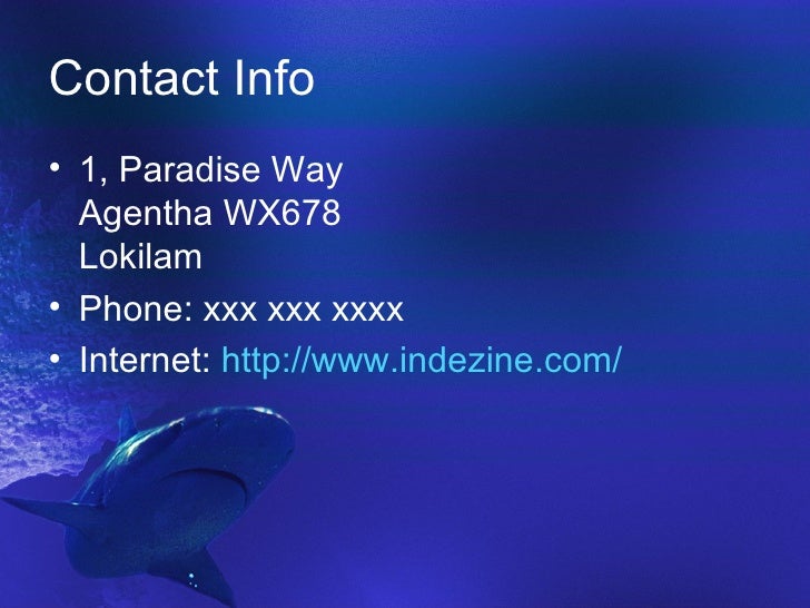 Shark PPT Template For PowerPoint Presentation