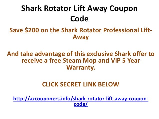 Shark rotator lift away coupon code