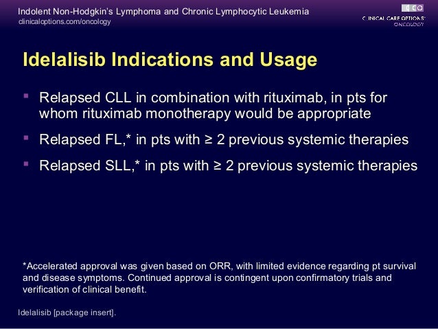 Indolent NonHodgkin’s Lymphoma Sharman slides