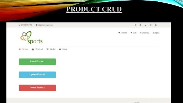 ECommerce website IT project PPT