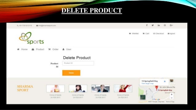 ECommerce website IT project PPT