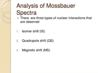 mossbauer spectroscopy