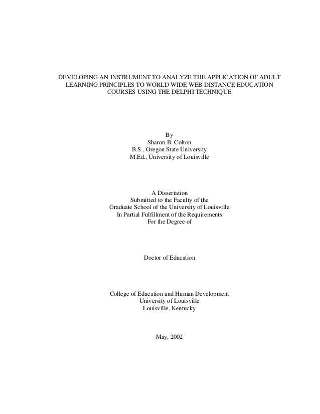Phd thesis instrumentation