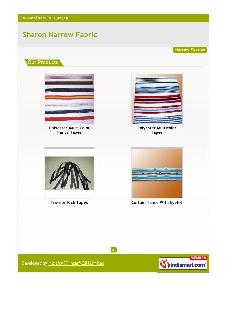 Sharon Narrow Fabric, Mumbai, Narrow Fabrics