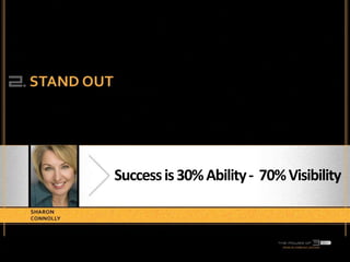 Success is 30% Ability - 70% Visibility
 