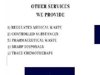 Sharp Disposal Services in USA