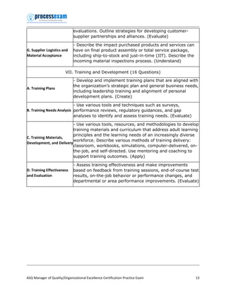 Sharpen Your Knowledge with ASQ Manager of Quality/Organizational ...