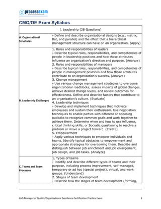 Sharpen Your Knowledge with ASQ Manager of Quality/Organizational ...