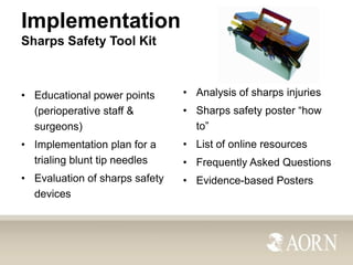 Sharp Instrument Safety.pdf Sharps Safety - AORN Recommended Practices | PDF