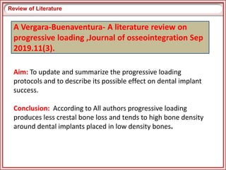 Progressive Loading Effect PROGRESSIVE LOADING IN IMPLANTS | PPTX