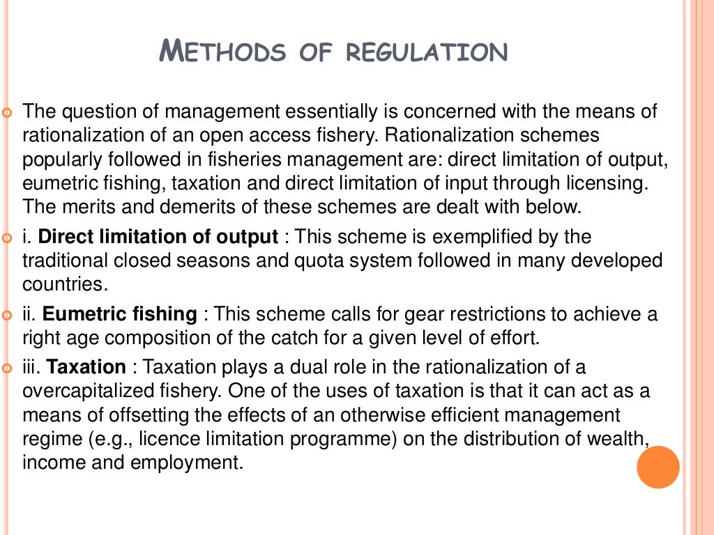 Fisheries Regulation