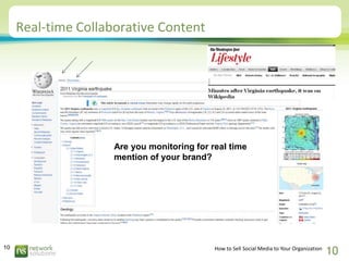 Real-time Collaborative Content




                     Are you monitoring for real time
                     mention of ...