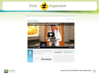 Viral   Expensive




              How to Sell Social Media to Your Organization
                                        ...