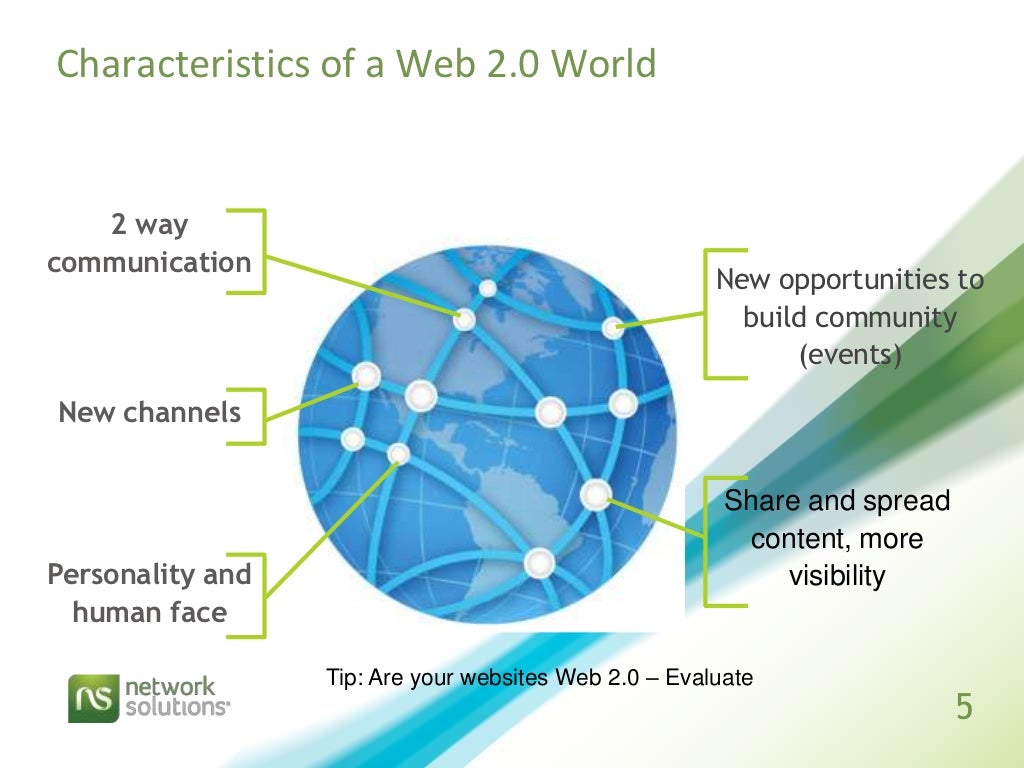 Characteristics of a Web 2.0