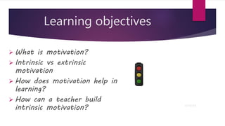 EDUCATIONAL PSYCHOLOGY :- MOTIVATION | PPTX