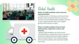 Global Health | Burden of Diseases | millennium goals of global health | Report of millennium goals .