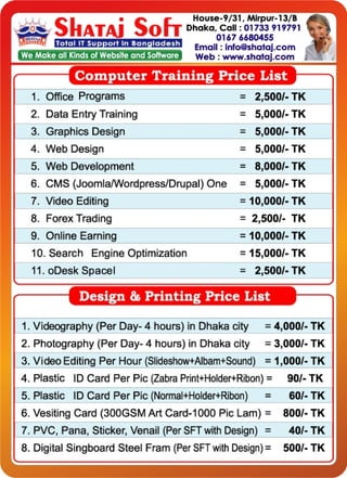Shataj Business Profile 