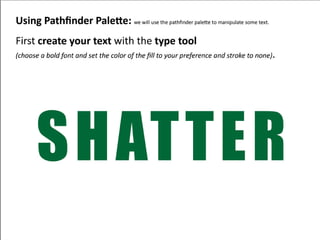 Illustrator: Using Pathfinder