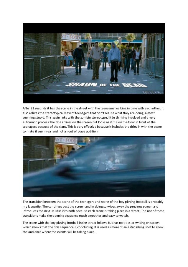 Shaun of the dead opening title sequence review